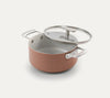 Ember Mini Dutch Oven 20cm with Glass Lid Stainless Steel Handle Ceramic Non-Stick