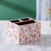 Nestroots Allure Botanic MDF Enamel Cutlery Holder Printed Large