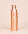 Ishalife Matte Finish Copper Water Bottle with Brass Aum - 950 ml