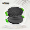MACclite IRONIUM Pre-Seasoned Cast Iron Dual Tawa 30CM Dia With 2 Silicon Handle