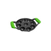 MACclite Ironium Cast Iron Pre-Seasoned Round Heavy Panniyarkal 09 Pits With 2 Side Handle and Silicone Grips