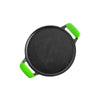 MACclite Ironium Cast Iron Pre-Seasoned Flat Tawa 28 cm with 2 Side Handles and Silicone Grips