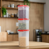 Tupperware MicroMax Oval #3 Set of 4 | 1.7L | Airtight Dry Storage