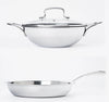 Tupperware Trayam Tri-Ply 20cm Small Kadhai & Frypan Set | Stainless Steel