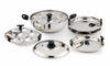 Pigeon Regal Plus Capsulated Bottom Multi Kadai with Idly, Steamer & Dhokla Plates