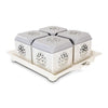 Nayasa Florentine Plastic Dry Fruit Set, Set of 4