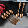 FnS Livo Rose Gold 6 Pcs Dessert Spoon Set Premium Refined Finish Handle