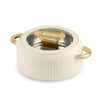 CELLO Castella Deluxe 1000 Insulated Steel Casserole Hot Box for Kitchen 1000 ml, Ivory