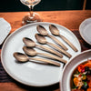 FnS Allie Rose Gold Stainless Steel 6 Pcs Dinner Spoon Set