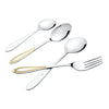 FnS Oscar 24K Gold Plated Cutlery Set with Leatherette Box