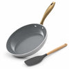Asai Ceramic Pan for Cooking 24cm Non Stick Frying Pan - Grey
