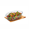 Signoraware Bake N Serve Oval Dish 700ml | Borosilicate Glass | Microwave & Oven Safe