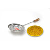 Hazel Stainless Steel Medium Bundi Jhara Frying Skimmer with Wooden Handle