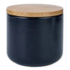 UMAI 260ml Ceramic Jar with Bamboo Lid | Airtight | Black | Kitchen Storage