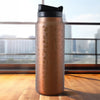 UMAI Stainless Steel Vacuum Insulated Printed Water Bottle | 900 ml | Golden Leopard Print