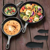 UMAI Cast Iron Cookware 3pcs 6inch + 8inch + 10inch Enamel Coated Silicon Sleeve Rust Proof Gas Induction