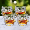 UMAI Whiskey Glasses Set of 4 (240ml) | Lead Free | Heavy Bottom | Transparent