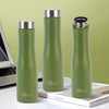 The Better Home Splash Stainless Steel Water Bottle 1 Litre | Pack of 3 | Military Green