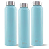 The Better Home Stainless Steel Water Bottle 1 Litre | Pack of 3 | Blue