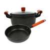 Cast Iron 12 Inch Frying Pan Durable Non-Toxic Cookware Black