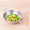 The Indus Valley Stainless Steel Kadai with Free Flip