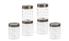 CELLO Checkers PET Canister Set of 6 (650 ml)