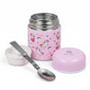 House of Quirk 304 Stainless Steel Baby Feeding Bowl with Spoon - Pink Unicorn
