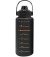 House of Quirk Plastic 2 Litre 3D Sticker Water Bottle - Black