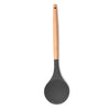 Woodtula Silicone Soup Ladle Spatula with Wooden Handle Kitchen Utensil Tools Grey