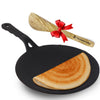 The Indus Valley Pre-Seasoned Cast Iron Concave Dosa Tawa + Free Wooden flip