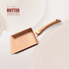 MACclite Butter Scotch Die Cast Non Stick Mini Square Frying Pan 18cm Dia, 850Milliliter, Induction Base