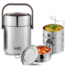 Kraft Perma Therm 3-Tier Stainless Steel Insulated Lunch Box -1.6L (400ml Each)