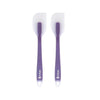 P-Plus International Silicone Spatulas Rubber Spatula Heat Resistant Seamless Purple Set of 2