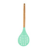 Woodtula Kitchen Silicone Slotted Skimmer with Good Grips Kitchen Cooking Baking Green