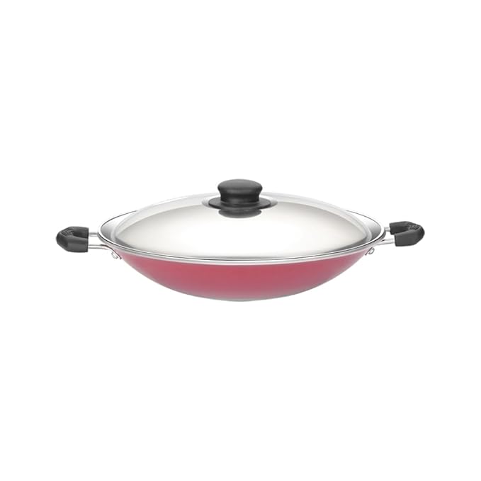 Premier Aluminium Non-stick Cookware - Appam Pan Supreme 22 Cm (Colour May Vary) - 740 gms