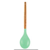 Woodtula Silicone Cooking Utensils Kitchen Utensil Set Heat Resistant Wooden Handles Green