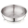 Allo Triply Stainless Steel Tasla Ideal Tasla for Curry Stir-Fry Deep-Fry Kadhai 34cm 7.5 litres