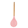 Woodtula Kitchen Silicone Slotted Skimmer with Good Grips Ergonomics Kitchen Cooking Baking Pink