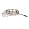 Tuffware Heavy Stainless Steel Frying Pan SAS Induction Bottom Gas Stove Medium Dia: 24 cm