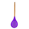 Woodtula Kitchen Silicone Slotted Skimmer with Good Grips Ergonomics Kitchen Cooking Baking Purple