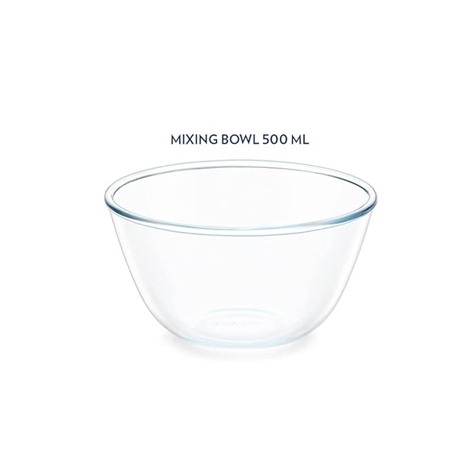 Borosil Glass Serving & Mixing Bowls | Oven & Microwave Safe Bowls | Set of 2