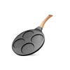 MACclite Hard Rock Die Cast Non-Stick IB Triumph Plain Tikki/Cake Pan/Mini Uttappam Tawa 4 Cavity