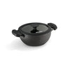 Tramontina Titanex 20cm 2.3L Pre-Seasoned Heritage Cast Iron Deep Kadai with Toughened Glass Lid
