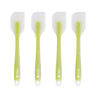 P-Plus International Silicone Spatulas Rubber Spatula Heat Resistant Seamless Green Set of 4