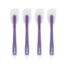 P-Plus International Silicone Spatulas Rubber Spatula Heat Resistant Seamless Purple Set of 4