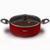 Impex ISP-2411 Aluminium Non-Stick Sauce Pan Red Induction Base