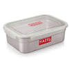 Hazel Stainless Steel Containers for Storage with Transparent Lid Steel Containers for Kitchen 11000 Ml