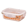 Femora Borosilicate Glass Containers for Kitchen | Storage Box for Kitchen With Air Vent Lid | Set of 1 | 1200 Ml