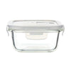 Femora Borosilicate Glass Containers for Kitchen | Storage Box for Kitchen With Air Vent Lid | Set of 1 | 300 Ml
