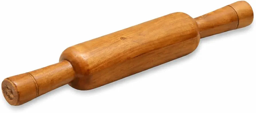 DailyHome Handmade Wooden Chakla Roti Maker Solid Single-Piece Wood Ch ...